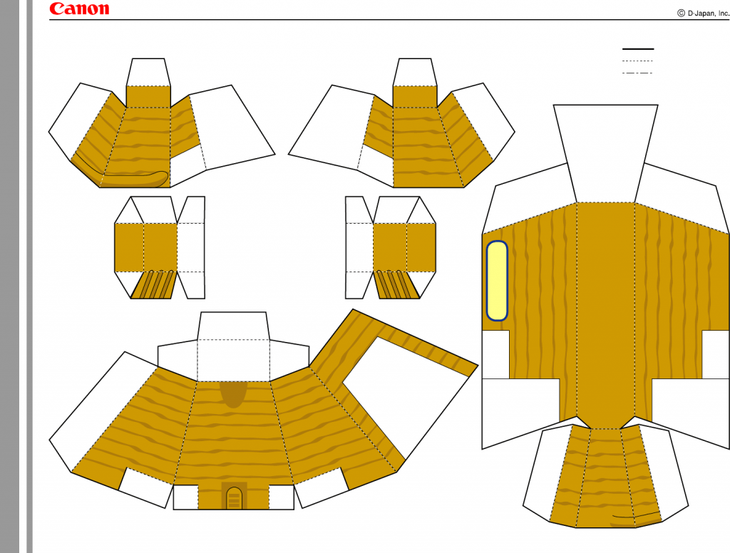 MAQUETAS RECORTABLES DE LA ESFINGE DE GIZA 2