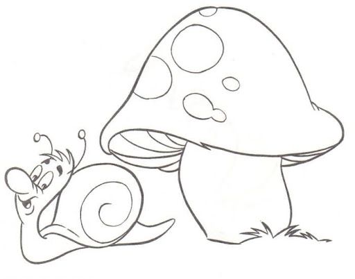 caracol colorear